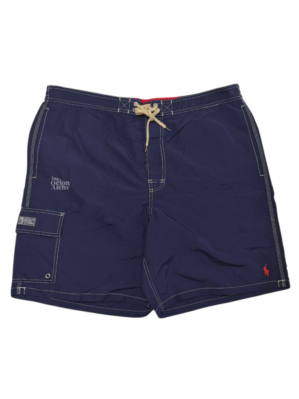 Size 2XL Polo Ralph Lauren Kailua Classic Fit Swim Trunks 'Navy' Pre-Owned